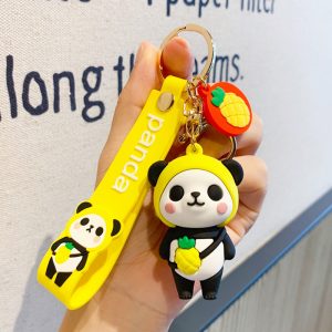 Adorable Football-Themed Panda Charm Keychain - Perfect for Backpack Decoration or as a Small Gift!