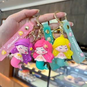 Cartoon Mermaid Phone Pendant, Women's Cute Fashionable Key Chain, Car Bag Ornament, Creative Fashionable Gift For Lover