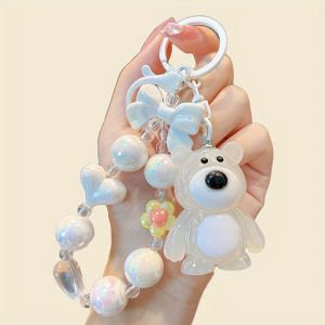 Cute Cartoon Acrylic Keychain - Fashionable Car & Bag Charm, Perfect Valentine's Gift for Women