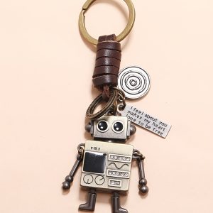 Adorable Robot Keychain for Men - Perfect Accessory for Your Keys