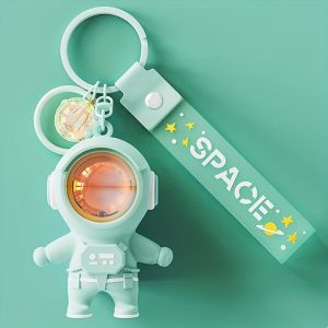 1pc Sunset Projector Light Keyring - Add a Touch of Magic to Your Keys with Space Astronaut Keychain